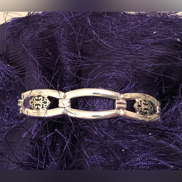 Napier Stretch Silver Tone w/Black Accents Bracelet - Picture 5 of 8